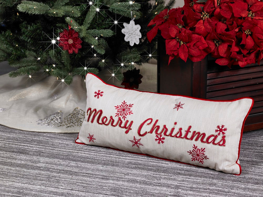 Oversized Merry Christmas Pillow